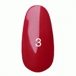 Гель лак № 3 (темно-малиновый, эмаль), 8 мл